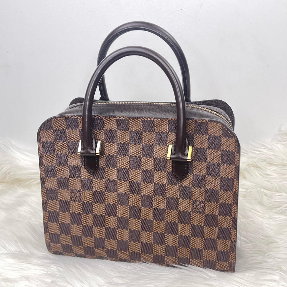LOUIS VUITTON Damier Canvas Triana Bag 💯 Authentic